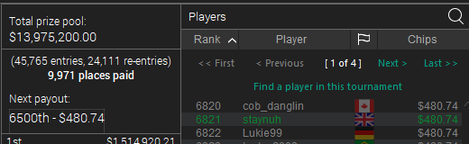 LukeStainer's tweet photo. Couldn't get the dub but I'll take a $480 cash after investing an irresponsible amount of my bankroll 😂 https://t.co/RLVnjcwfS1
