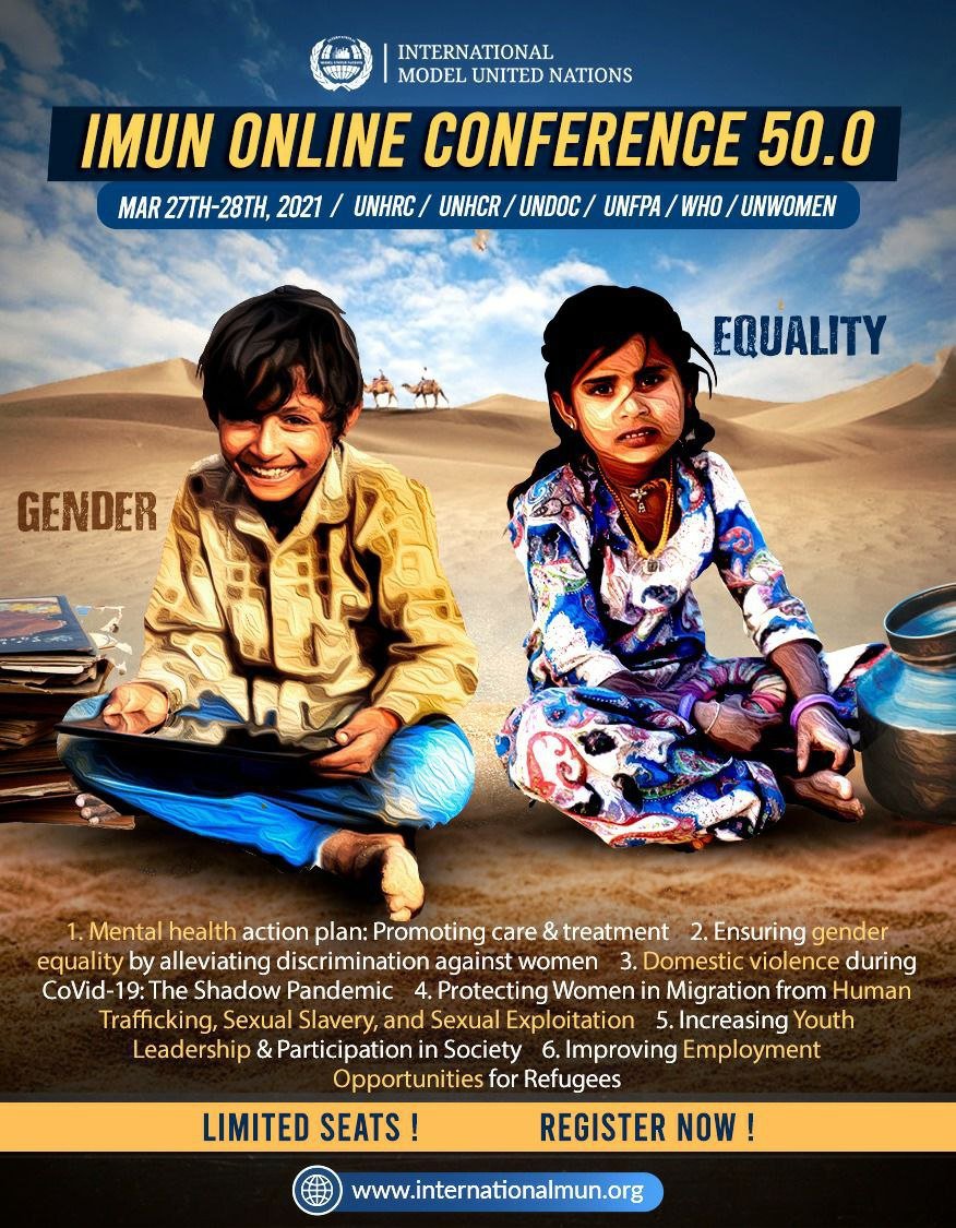 eg_base's tweet photo. Join us to be part of the international youth network focused on United Nations Sustainable Development Goals (UN SDGs) of women empowerment, income generation and health and nutrition 
🔵Dates: 27th and 28th March
#InternationalMUN #modelunitednations   #youth #unitednations https://t.co/tnBXzfS1dE