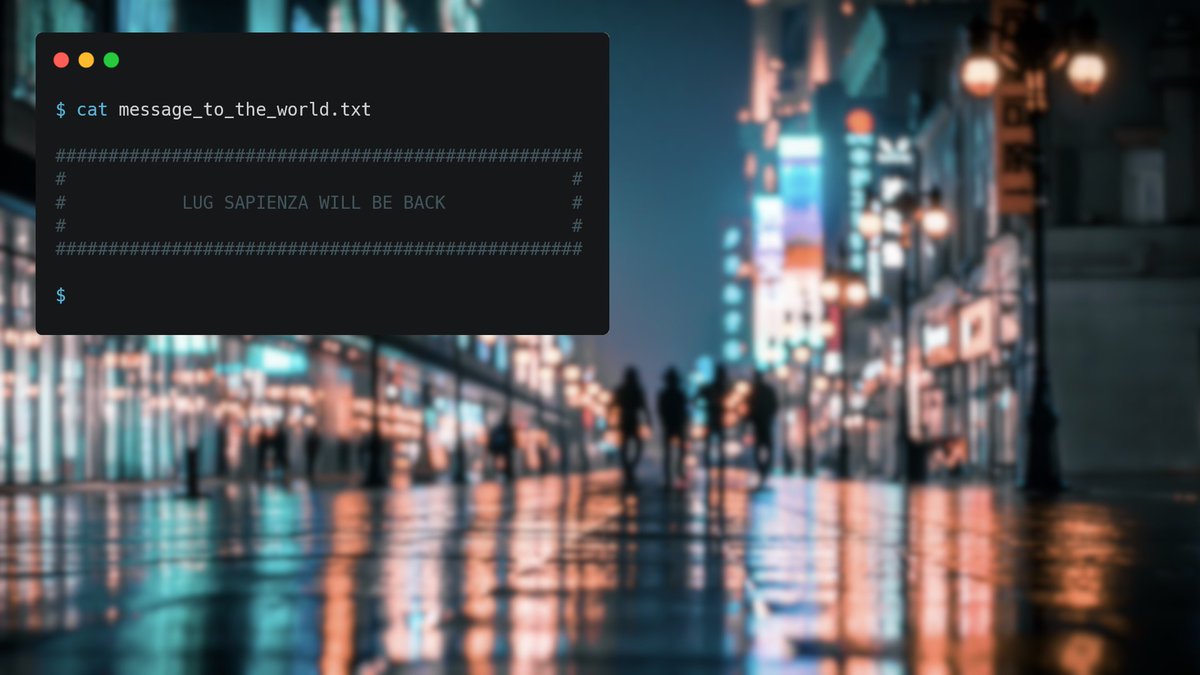 LugSapienza's tweet image. È dall&apos;inizio della #pandemia che le attività del #linuxusergroup sono ferme. 

Ma attivate le notifiche, perché stiamo tornando!

#linux  #sapienza #università #COVID19 #opensource
#tech #informatica #roma #Italia #studentiSapienza

@DIAGSapienza @SapienzaRoma @sapdigitalgroup
