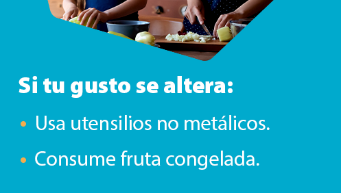 ABCcentromedico's tweet photo. Los químicos que hacen que las células cancerígenas desaparezcan o disminuyan, también pueden alterar el gusto, por lo que algunos pacientes pierden el ánimo para comer. Comparte estos #ABCTips para ayudarlos a recuperar el gusto por la comida. https://t.co/TAofniTM11
