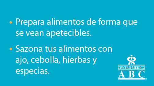 ABCcentromedico's tweet photo. Los químicos que hacen que las células cancerígenas desaparezcan o disminuyan, también pueden alterar el gusto, por lo que algunos pacientes pierden el ánimo para comer. Comparte estos #ABCTips para ayudarlos a recuperar el gusto por la comida. https://t.co/TAofniTM11