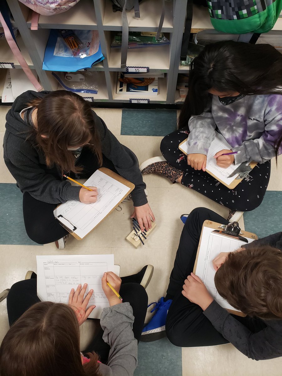 jennbower8's tweet photo. Started out our sound unit with a bang! Well...more of a high pitched ringing, but still fun! Students explored how to change sound and wrote their observations. Starting with building background knowledge is already proving helpful.  #PanthersEngaged #PKESleaders @lmcaulay04 https://t.co/hpVIUWaH6m