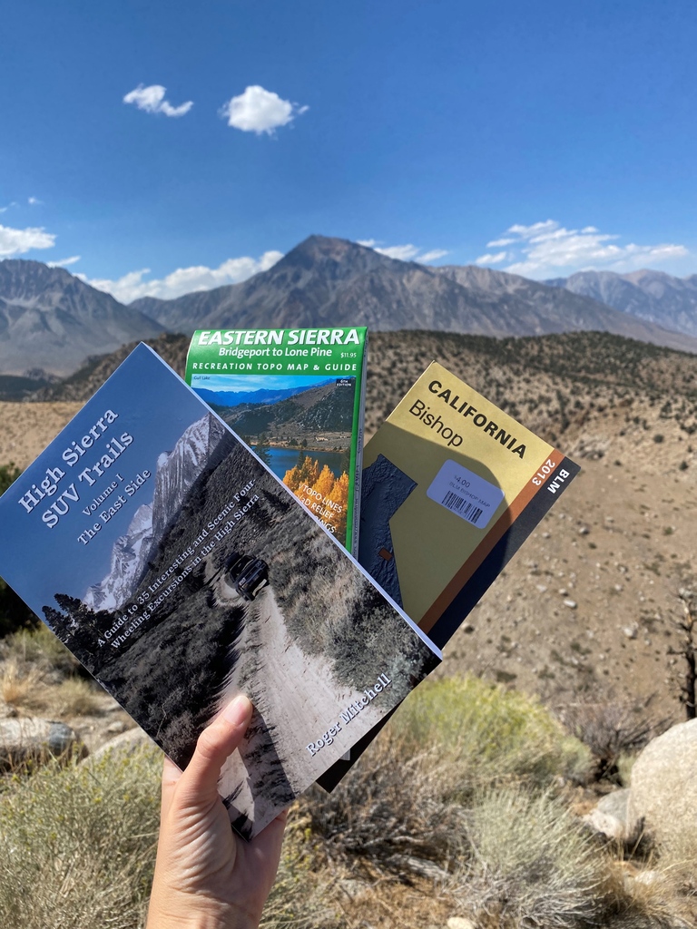 ESIAonline's tweet photo. Looking for a map for your next trip up to the Eastern Sierra📌? Head over to our webstore and check out our wide selection of maps🗺️. See here: https://t.co/kmkrMlTGmp https://t.co/NKLhY62t7i