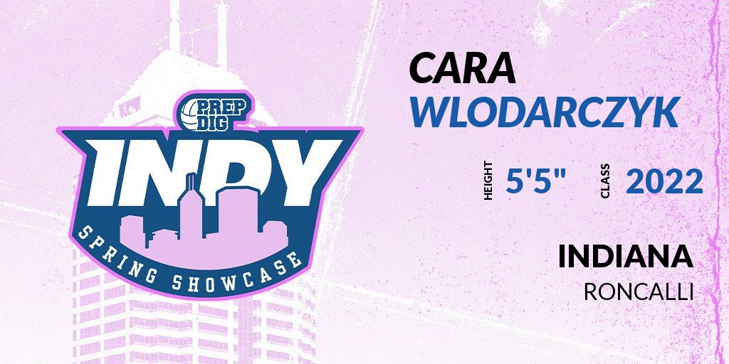 PrepDigIN's tweet photo. Welcome Class of 2022 Cara Wlodarczyk (@wlodarczyk_cara) of Roncalli HS to the @PrepDigIN Indy Spring Showcase @ Southwest Pavilion. 

🔥🏐 #PDIndySpringShowcase 🏐🔥

Register NOW! 👇 https://t.co/P2wDzpLmwM https://t.co/bTSdI4k2vd