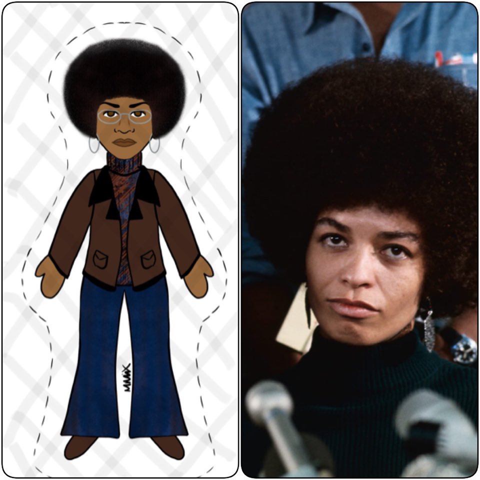 madebymaritere's tweet photo. Angela Davis. 1944 - now). Educator &amp; activist for civil rights &amp; other social issues. Unafraid to disrupt the status quo. “I am no longer accepting the things I cannot change. I am changing the things I cannot accept.”
#WomensHistoryMonth #ComingSoon #etsystore https://t.co/INsN68XZNv