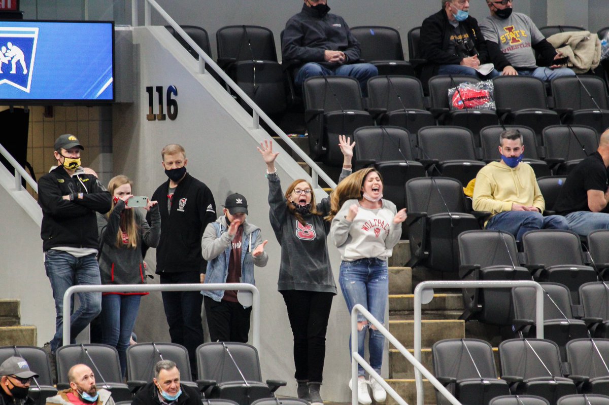wrestlingmuseum's tweet photo. Fans at the 2021 @ncaawrestling Division I Championships in St. Louis were PASSIONATE! https://t.co/S3KeGW3v6T