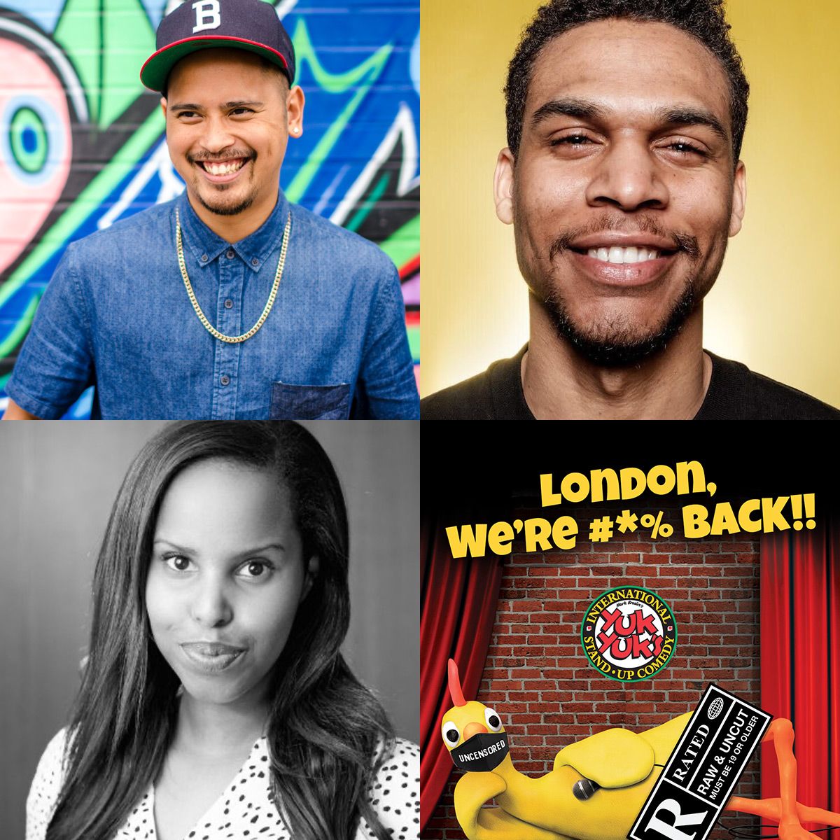 NEW @yukyukscomedy show THIS SATURDAY at 8PM!
⭐️ Headliner - Keith Pedro @keithpedro 
😆 Middle - Warsan Houseman
🎤 MC - Chris Robinson @Bodmonrobinson 
Capacity is limited. Get Your Tickets and support standup comedy ➡️ yukyuks.com/London