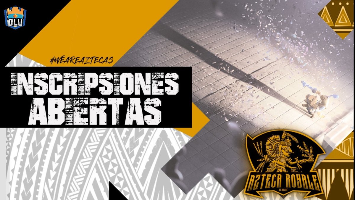 #CR 
Después de un tiempo hoy por fin les traemos una segunda edición individual de Clash Royale!! 

➡️48 Plazas 
➡️Pass Royale 🏆

Requisitos:
Seguir a
<a href="/AztecaRoyale/">Azteca Royale League</a> 
@OLU_CR
<a href="/Soul_King15/">Soul King</a>
<a href="/JoseOctavioUwU/">Jose Octavio #Kash</a>

🔁 y ❤️
Pruebas MD