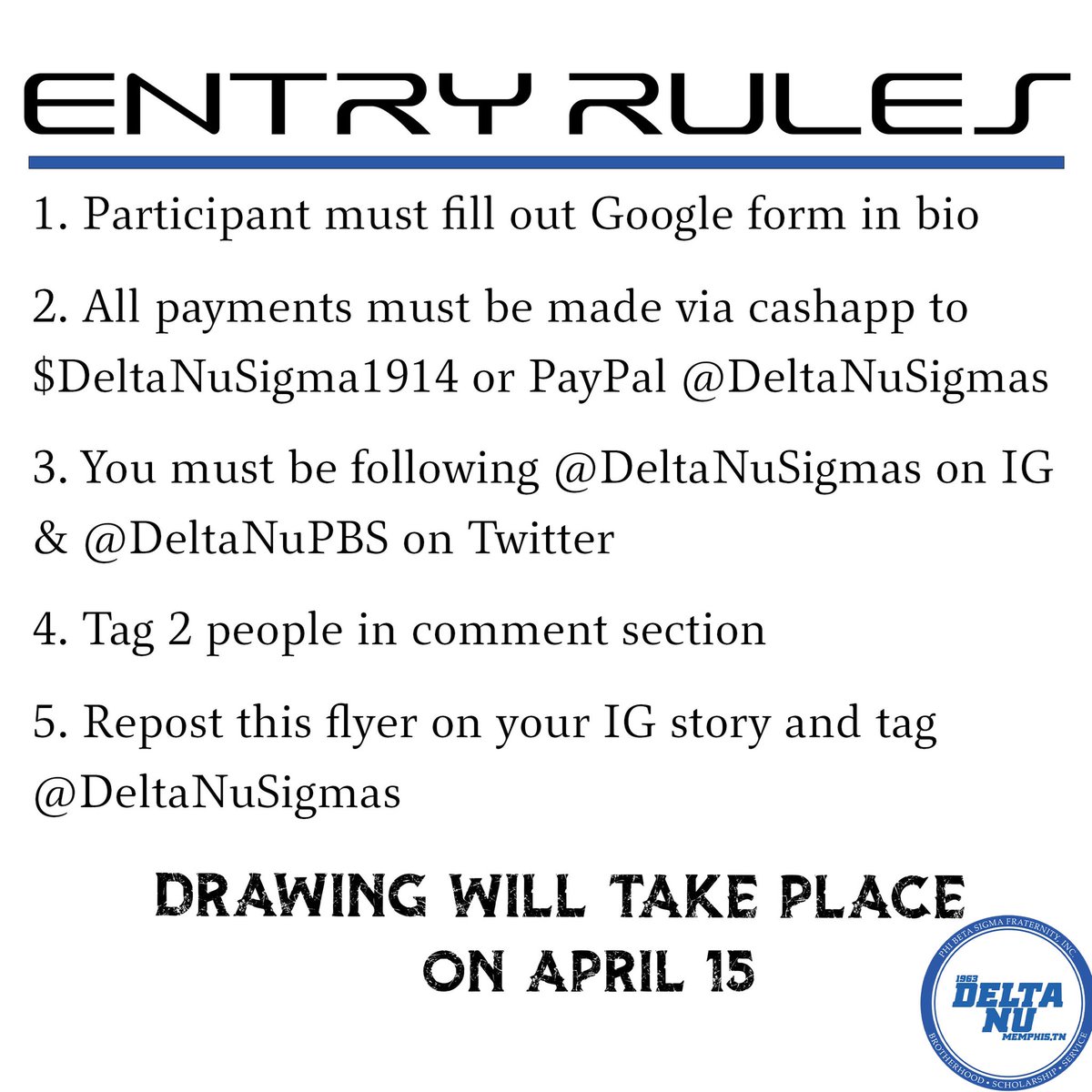 A raffle you don’t want to miss 👀READ ALL ENTRY RULES TO QUALIFY! Drawing will take place April 15th 🤘🏾