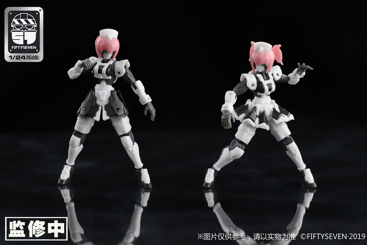 ホビーリンク ジャパン Hlj Creativefield より 1 24 Number 57 アーマードパペット 柚衣 Yui プラモデル 5月発売 アーマードパペット シリーズ初女性型アンドロイド柚衣が可愛いメイド姿で登場 パーツの交換により3種の異なる服装と髪型に変身可