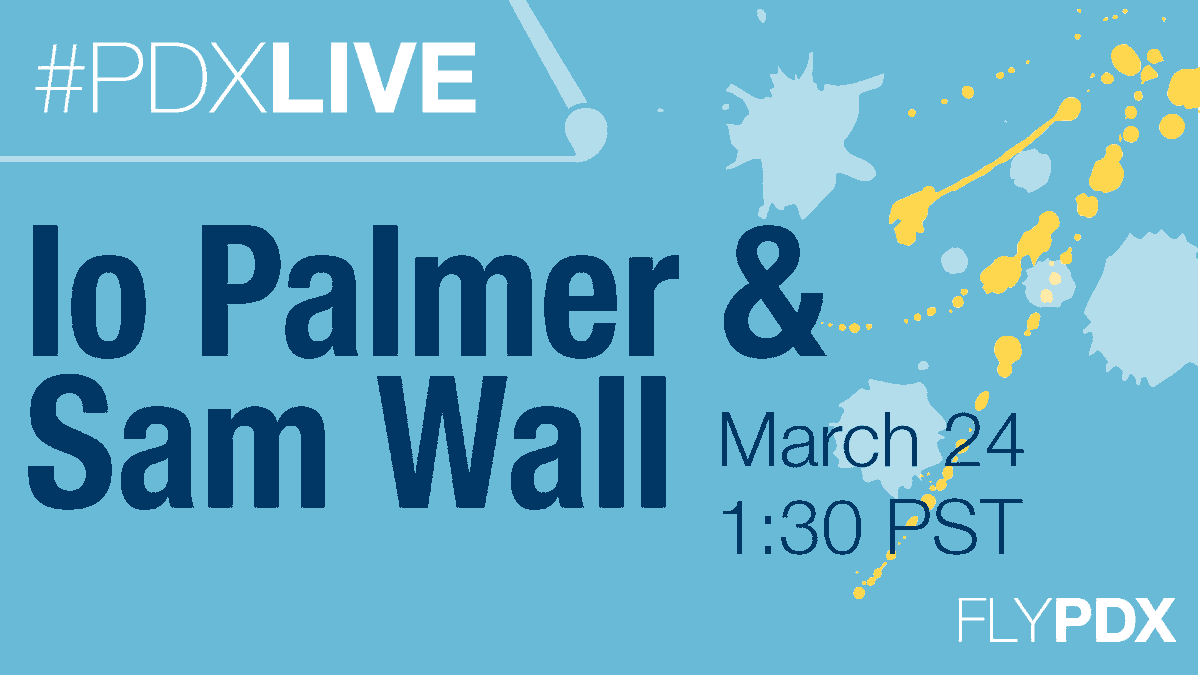 flypdx's tweet photo. Join us this week in commemorating #WomensHistoryMonth with PNW artists, lo Palmer and Samantha Wall, who will share their work and the women who have inspired them in a moderated discussion with Port Art Coordinator, Wendy Given. RSVP now: https://t.co/gBfOTNW7Dn #PDXLive https://t.co/CanbdqXvFj