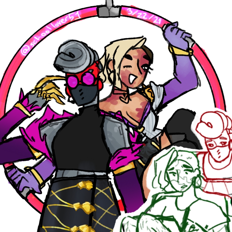 wakelessdreams's tweet photo. huuuuuuge acryl doodle sheet ft. tron! + the appropriate closeups #SaveARMS #bigfattits #ARMSNice #ARMS  #springtron #nintendoarms https://t.co/d3nwpWHs3r