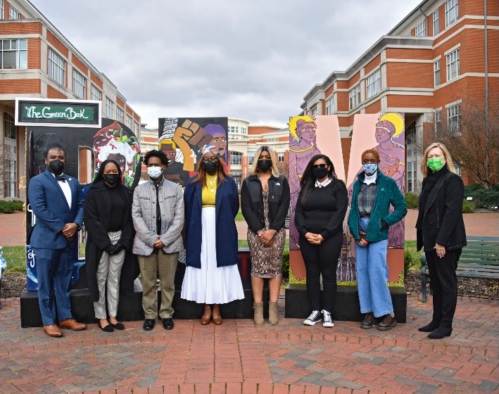 UNCC_SGA's tweet photo. On Friday, the Black Lives Matter Mural was unveiled! https://t.co/d6NVN9arbq