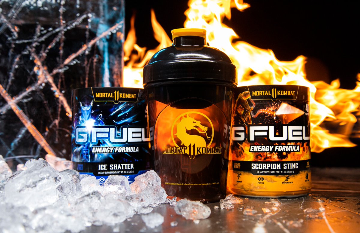 GFuelEnergy's tweet image. 🚨 Like + RT + Comment who would win in a fight between Sub-Zero &amp;amp; Scorpion to win a #MK11 x #GFUEL Tub of your choice! Picking 1 winner tomorrow to celebrate the upcoming #MortalKombatMovie!