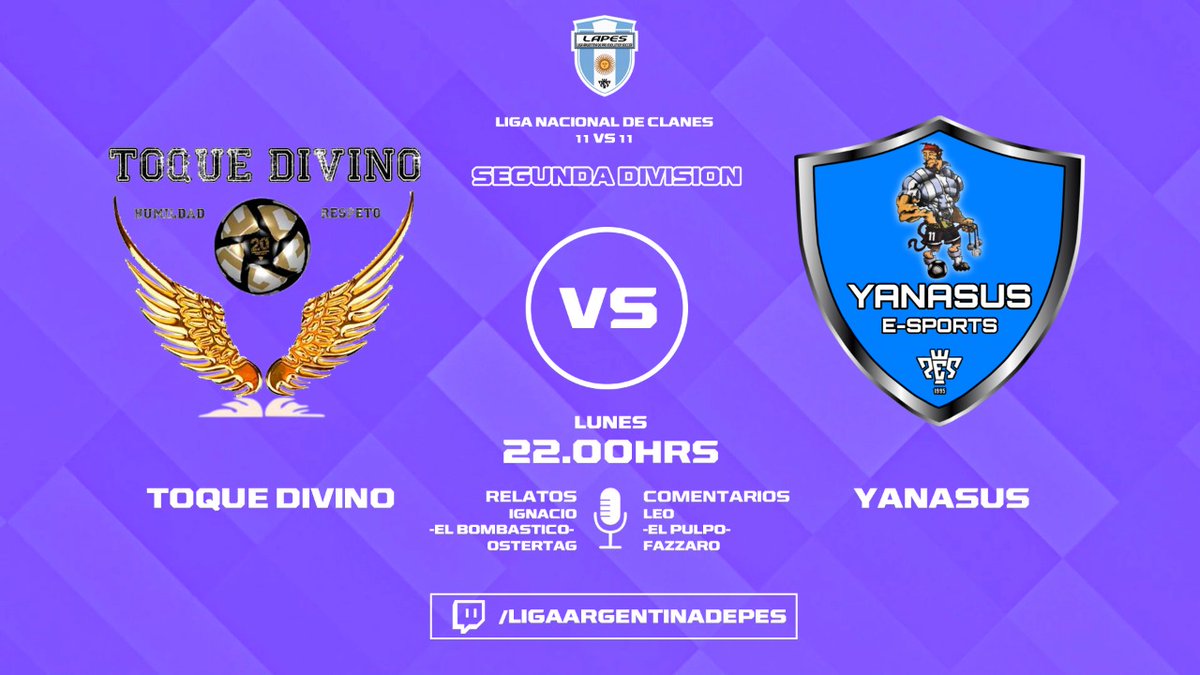 IgnacioOstertag's tweet photo. Hoy tenemos doble fecha de @LAPES_ARG con los comentarios de @leofazzaro y la coordinación técnica de @alegroovepes
Liga Nacional 11 vs 11
#PESFOREVER vs #PRETORIANOS
#TOQUEDIVINO vs #YANASUS
SEGUINOS EN VIVO
👇👇👇👇👇👇
https://t.co/da3LWcYRg2 https://t.co/l0QhRKcbRT