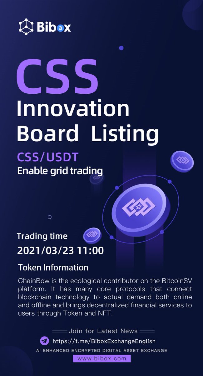 NoteSuperV's tweet photo. The first #BSV Eco contributor Token was listed on #Bibox Exchange. #NoteSV #ChainBow #CSS https://t.co/JYUDy6TWiF https://t.co/lYPazdLKXn