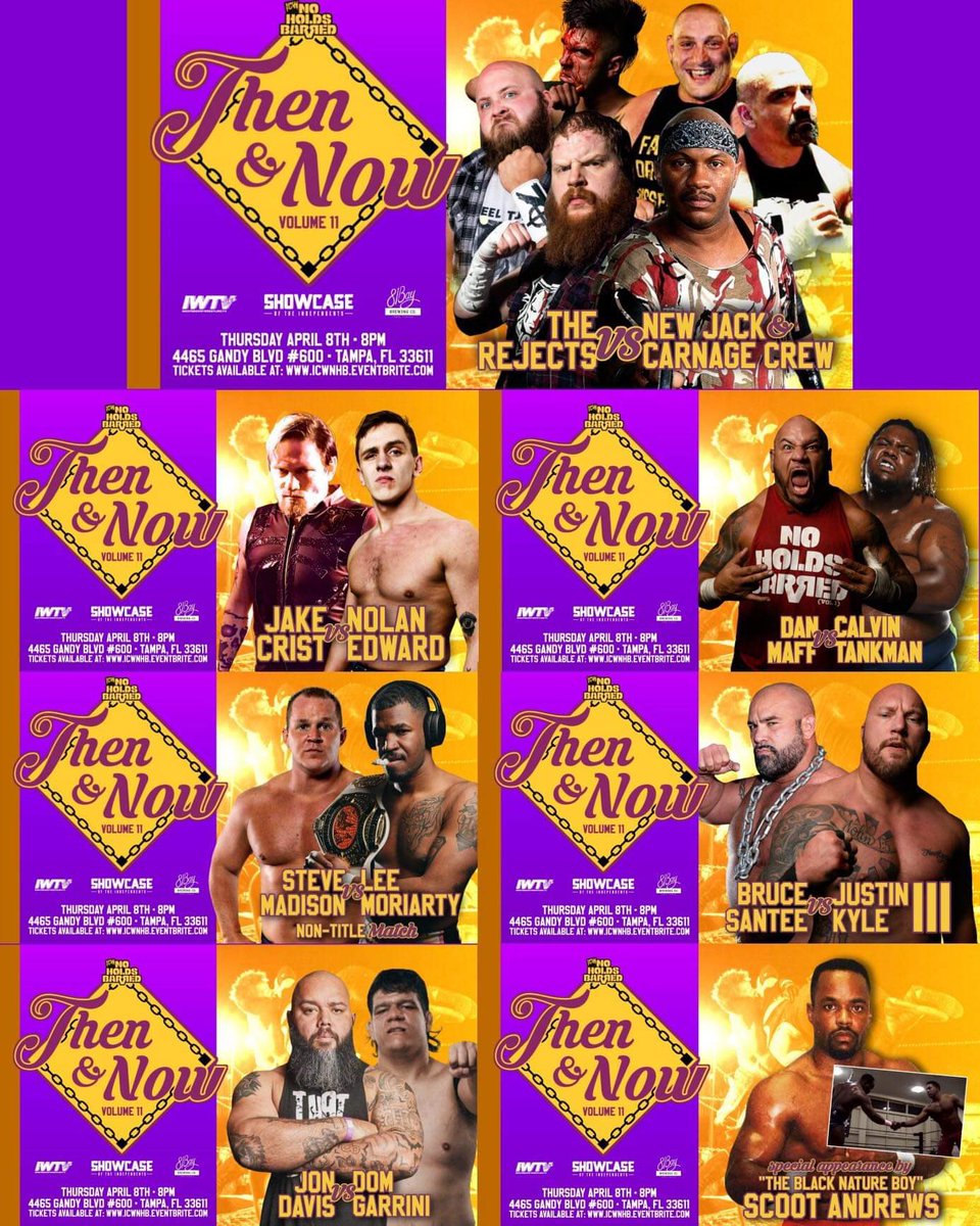 blklkp's tweet photo. 🚨#ICYMI🚨
#LIVEOnIWTV it’s gonna be @ICWNHB #NHBVol11!
@TheJakeCrist v @_nolanedward
@DannyMaff1 v @CalvinTankman
@apexofcombat v @modernmiracleSM
@dgarrinibc v @JonDavis817
@KillJustinKyle v #TheMarquee
and a bonafide #barnburner of a 6 man tag team main event! https://t.co/vfhksaEBAA