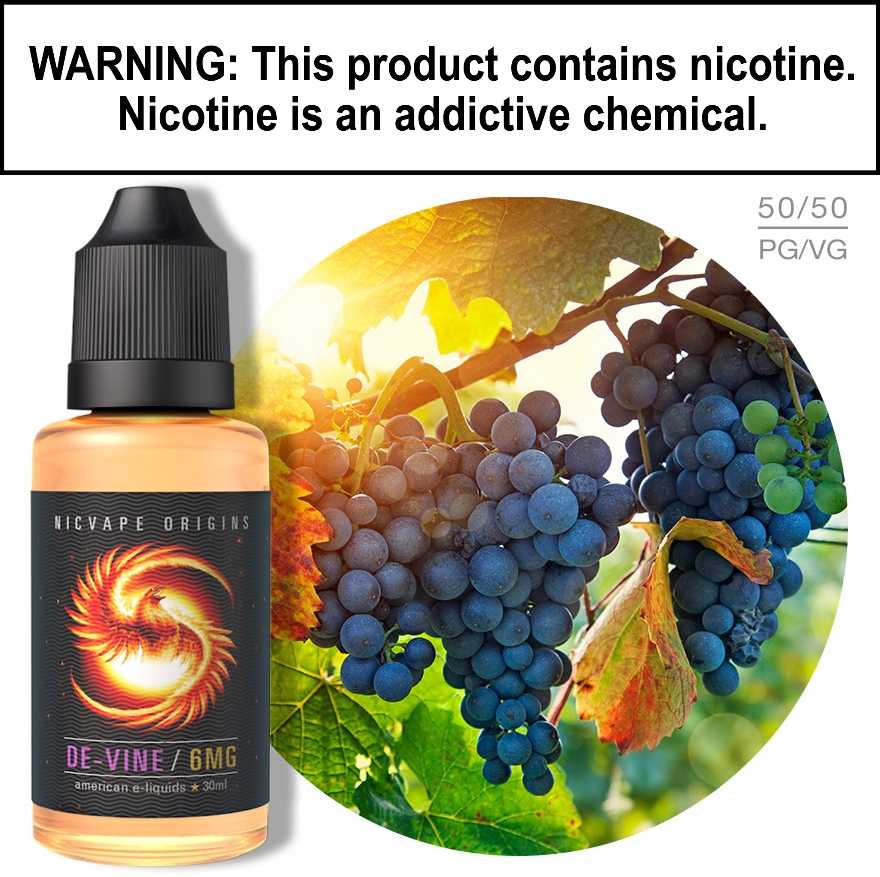 If you're always in the mood for a handful of plump, juicy grapes, you have gotta start vaping Origins De-Vine e-Juice.
#NicVape #vaping #eliquids #ejuices #vapejuices #vapes #ejuiceflavors #vapejuiceflavors

nicvape.com/origins-de-vin…
