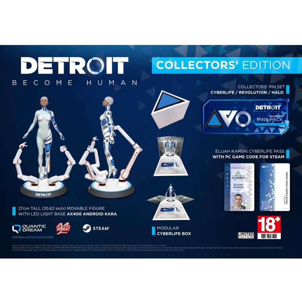 Wario64's tweet photo. Detroit: Become Human - Collector's Edition (PC) is up for preorder on Amazon ($299.99) https://t.co/gkVBAo8Kxo https://t.co/qb6y6OwJ7J