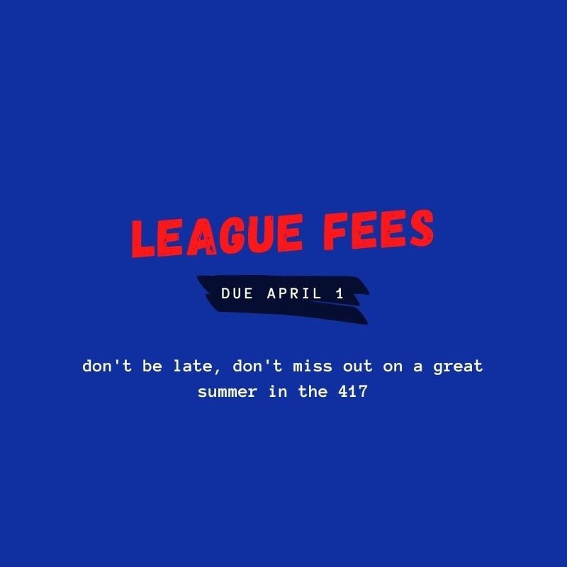 ShowMeLeague's tweet photo. League Fee Invoices are being sent out over the next 24 hours. Fees are due April 1, do not miss out on a competitive summer in the Show Me League! https://t.co/795g80n491