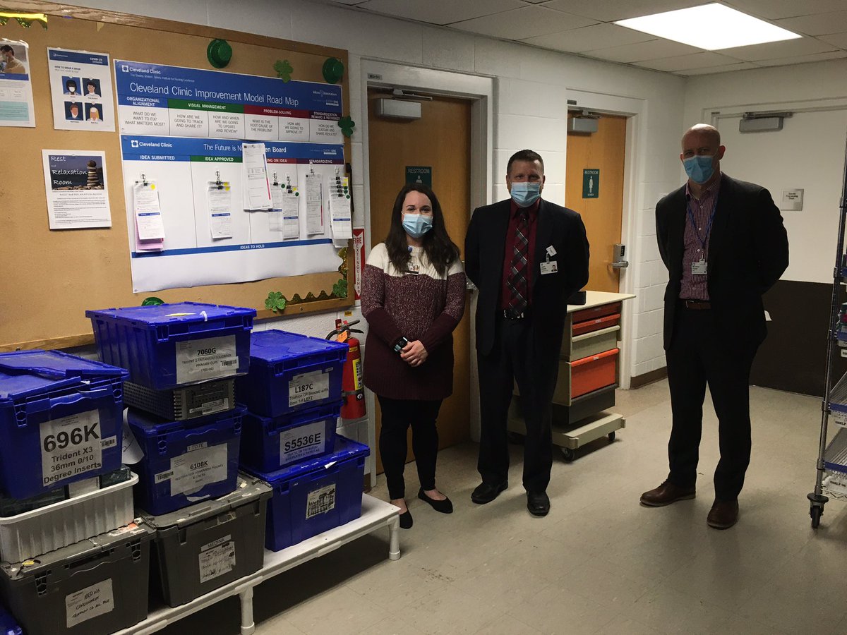 KevinGazley's tweet photo. Medina Hospital- SPD Model Area started with post-it notes; the manager recognized the team wasn’t comfortable using kaizen cards. Over several months, the manager coached the team to use kaizen cards. Nice job! #theCCIM @LisaYerianMD @AskDrShew @FettoJulie @DocMDVMD @NateHurle @ https://t.co/A6o0nZaKqd
