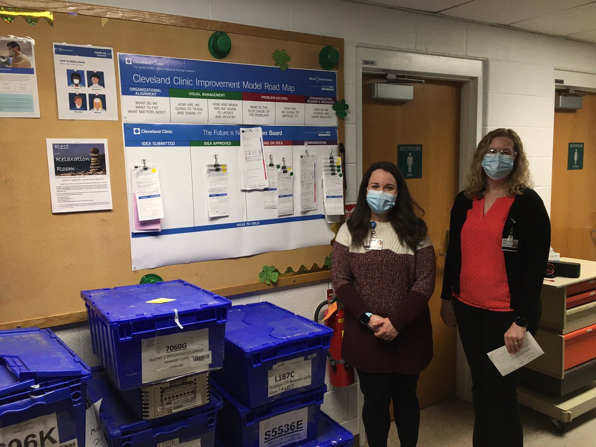 KevinGazley's tweet photo. Medina Hospital- SPD Model Area started with post-it notes; the manager recognized the team wasn’t comfortable using kaizen cards. Over several months, the manager coached the team to use kaizen cards. Nice job! #theCCIM @LisaYerianMD @AskDrShew @FettoJulie @DocMDVMD @NateHurle @ https://t.co/A6o0nZaKqd