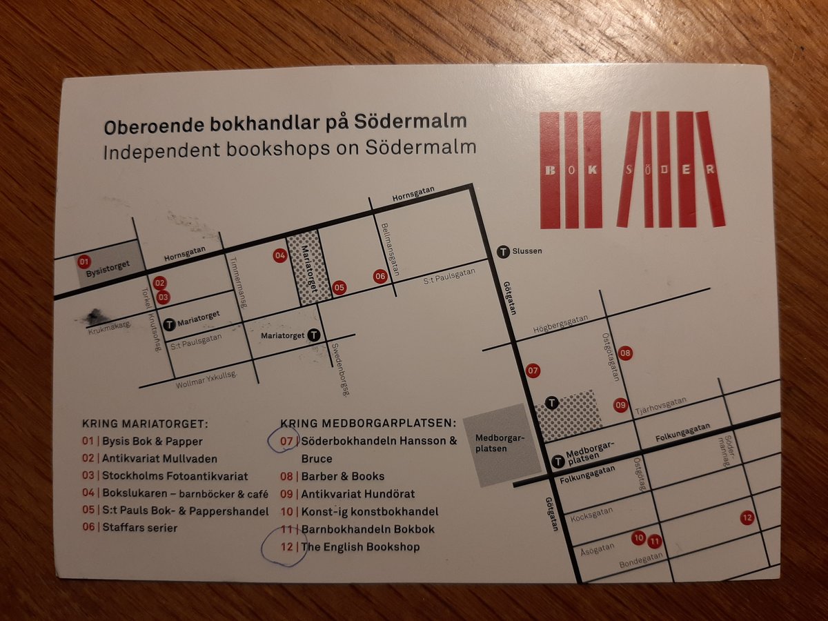 Throwback to December 2019 when I visited every single bookshop in Stockholm. Each of them had a pile of these postcards. Couldn't we do something like this for Bristol?
<a href="/StorysmithBooks/">Storysmith</a>
<a href="/maxminervas/">Maxminervas.bsky.social</a>
<a href="/bloom_and_curll/">BLOOM & CURLL bookshop</a>
@ArnolfiniArts
@StanfordsBrist
#PlayfulToyshop