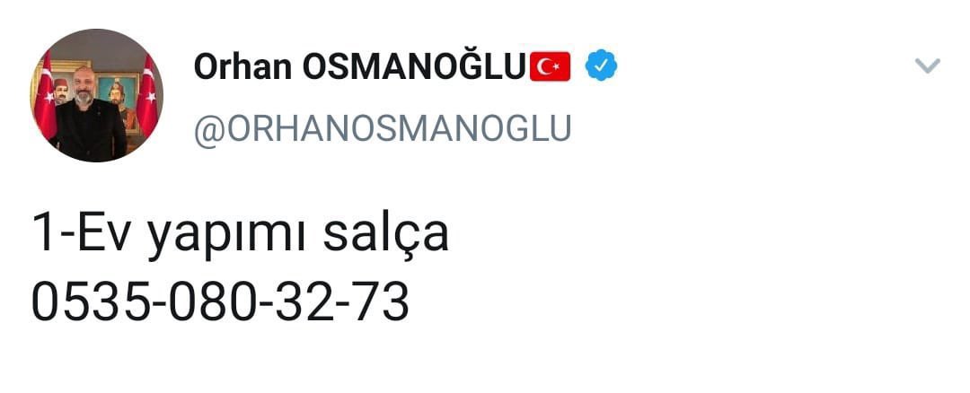 tourguide_'s tweet photo. @ORHANOSMANOGLU @jeandpardaillan Salça var mı salça şehzadem 😇 ama ticari değil ev yapımı.. https://t.co/TpjdcaiJ9j