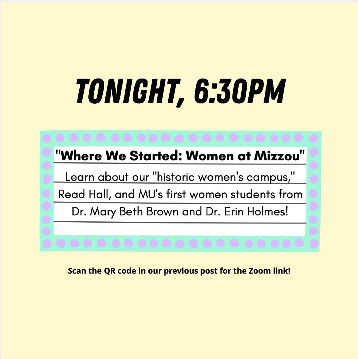 savereadhall's tweet photo. Zoom in to hear Mizzou history professors Dr. Brown and Dr. Holmes discuss their research on Read Hall and MU’s historic women’s campus!

#savereadhall https://t.co/7NNlNEBUos