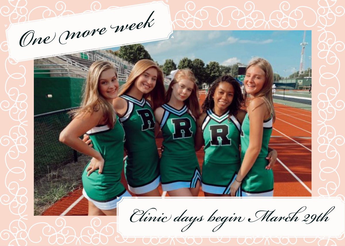 Exactly one week left until tryouts begin! We are so excited to welcome some new members!