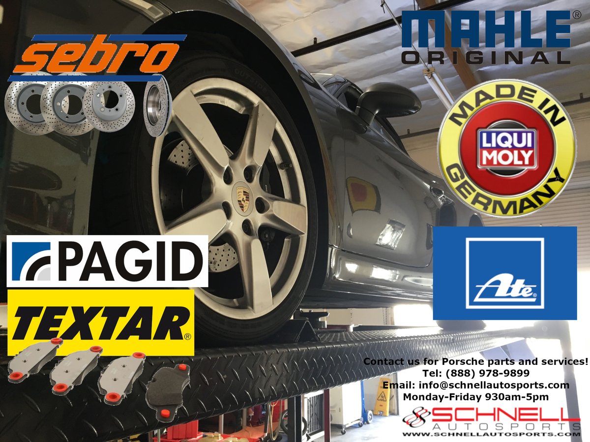 SchnellAuto's tweet image. We carry OEM and aftermarket brake pads and rotors for Porsche! Pick up your order and save on shipping! Just select will call at check out. Check us out at Schnellautosports.com