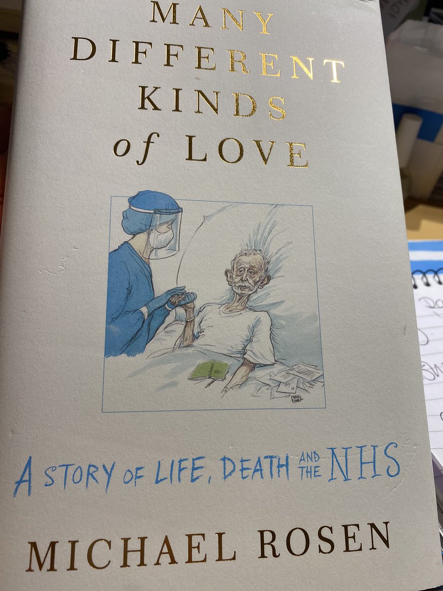 midwifeMaryLyn's tweet photo. I have ♥️@MichaelRosenYes since I became a parent #BearHunt - ♥️him more now. His value of #nhs 🌈💙 #diaries Love Care Devotion of #ITU #staff #redeployed Dear Reader, I lived. #mythological #comingback #LandoftheDead. @chrisriddell50 @britishlibrary #ManyDifferentKindsofLove https://t.co/9umewiuPQ5