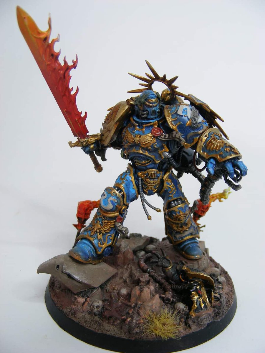 DublinGuild's tweet photo. Fantastic Roboute Guilliman here from one of our younger club members, Glen Jr. #warhammer40k #warhammercommunity #gamesworkshop #paintingwarhammer #adeptusastartes #imperium #spacemarines #ultramarines #primarch #robouteguilliman 1/4 https://t.co/NCV27qybW8
