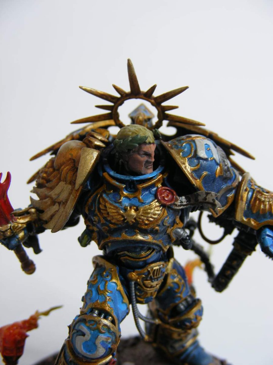 DublinGuild's tweet photo. Fantastic Roboute Guilliman here from one of our younger club members, Glen Jr. #warhammer40k #warhammercommunity #gamesworkshop #paintingwarhammer #adeptusastartes #imperium #spacemarines #ultramarines #primarch #robouteguilliman 4/4 https://t.co/0JANxcv02R