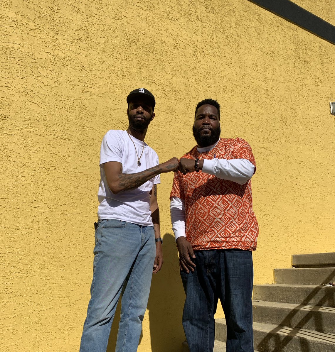 droopCBW's tweet photo. Two brothers just trying to move the needle in our favor... Great convo and insight today. @DrUmarJohnson #FDMGA movement is real!!! https://t.co/YWe7Y65BYj