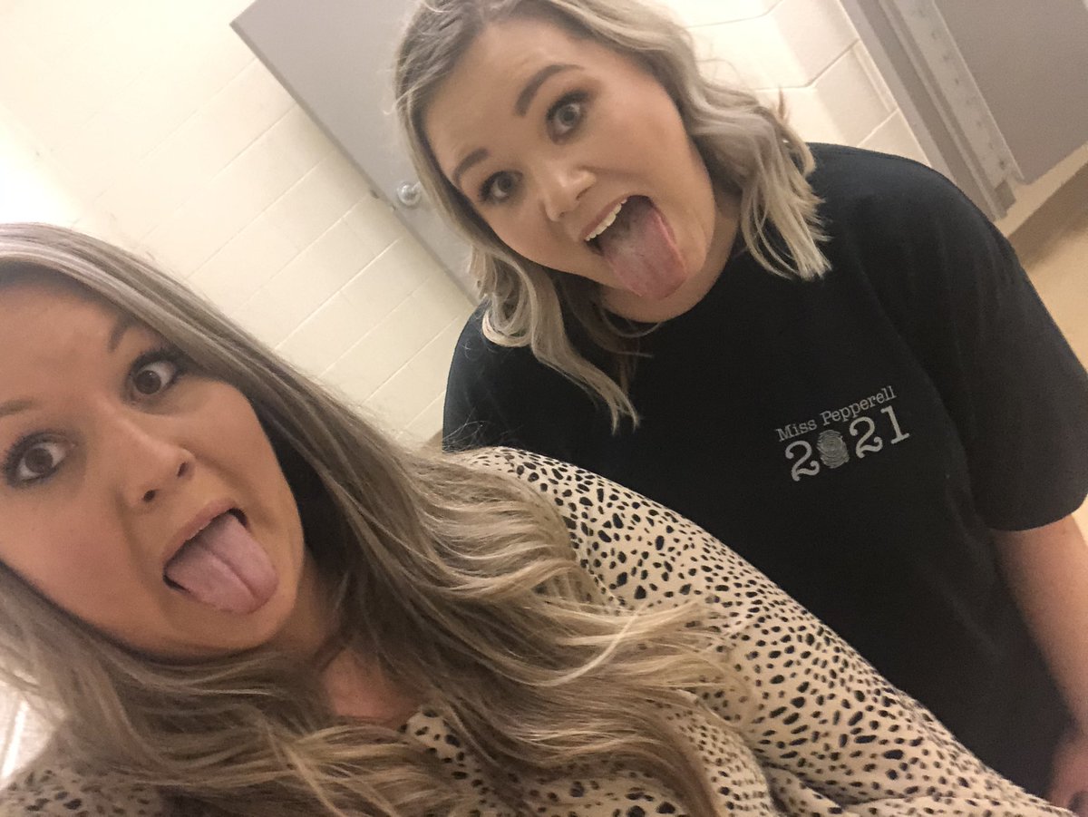 We were trying to copy our students’  mirror selfies ......did we do it right?! 
<a href="/Pepperell_Pulse/">Pepperell High School</a> @bethanylynnea