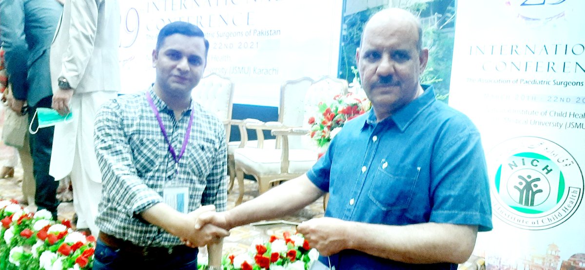 DrFaisalBarakza's tweet photo. This goes to the victory of grabbing #first_ position in article presentation at #29th_APSP international conference Karachi representing my Pediatric Surgery unit for Khyber Teaching hospital,
Cheers and all thanks to my Teachers.
#29th_APSP_International_ conference at NICH https://t.co/c8pTMfw4o9