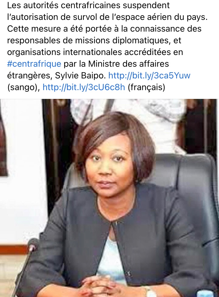 unconstatamer's tweet photo. Tous objets volant fera désormais l’objet de contrôle !
Merci à la MAE qui fait un excellent travail de sécurisation de l’air terre et frontière de notre pays
#carcrisis #Centrafrique #BaipoTemon #Touadera #minusca #winnawin https://t.co/A7f0IUU78z