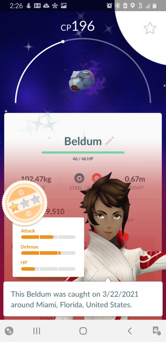 xBlueCrush's tweet photo. New Shiny To start off the week! Thanks Arlo! @PokemonGoApp #pokemon #shiny #monday https://t.co/gWxMc9BERz