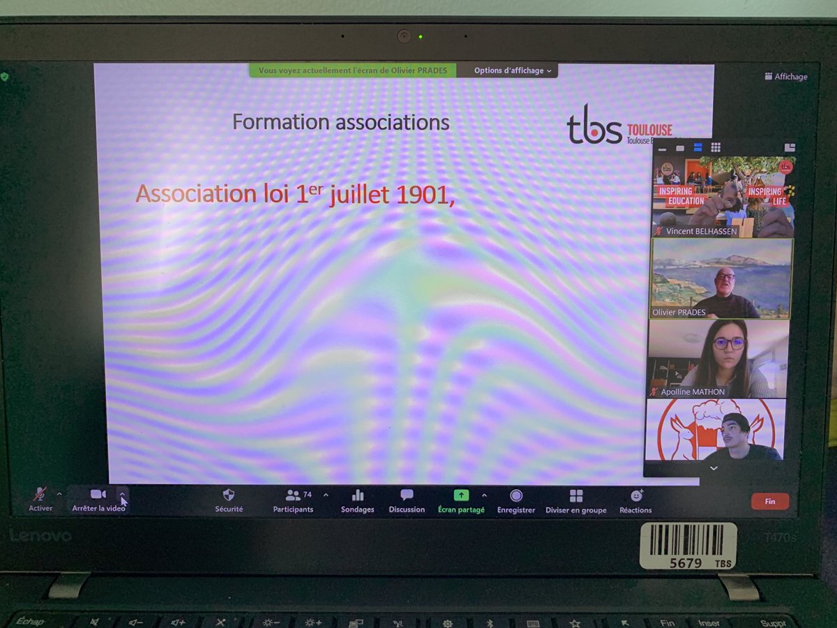 Dans le cadre de l’accompagnement de ses assos ,⁦<a href="/tbs_education/">TBS Education</a>⁩ et son professeur O. Prades ont dispensé ce soir une Formation juridique aux responsables associatifs de ⁦l’école⁩. Mieux armés pour mieux vivre son engagement. #ExperienceEtudiante