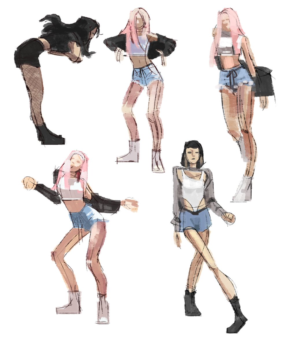 NinaKuusistoArt's tweet photo. been doing a bunch of figure drawing because of the kimodameshi server on discord and I thought I might as well upload them here. Here's the first batch. https://t.co/4YJGJOp3MO