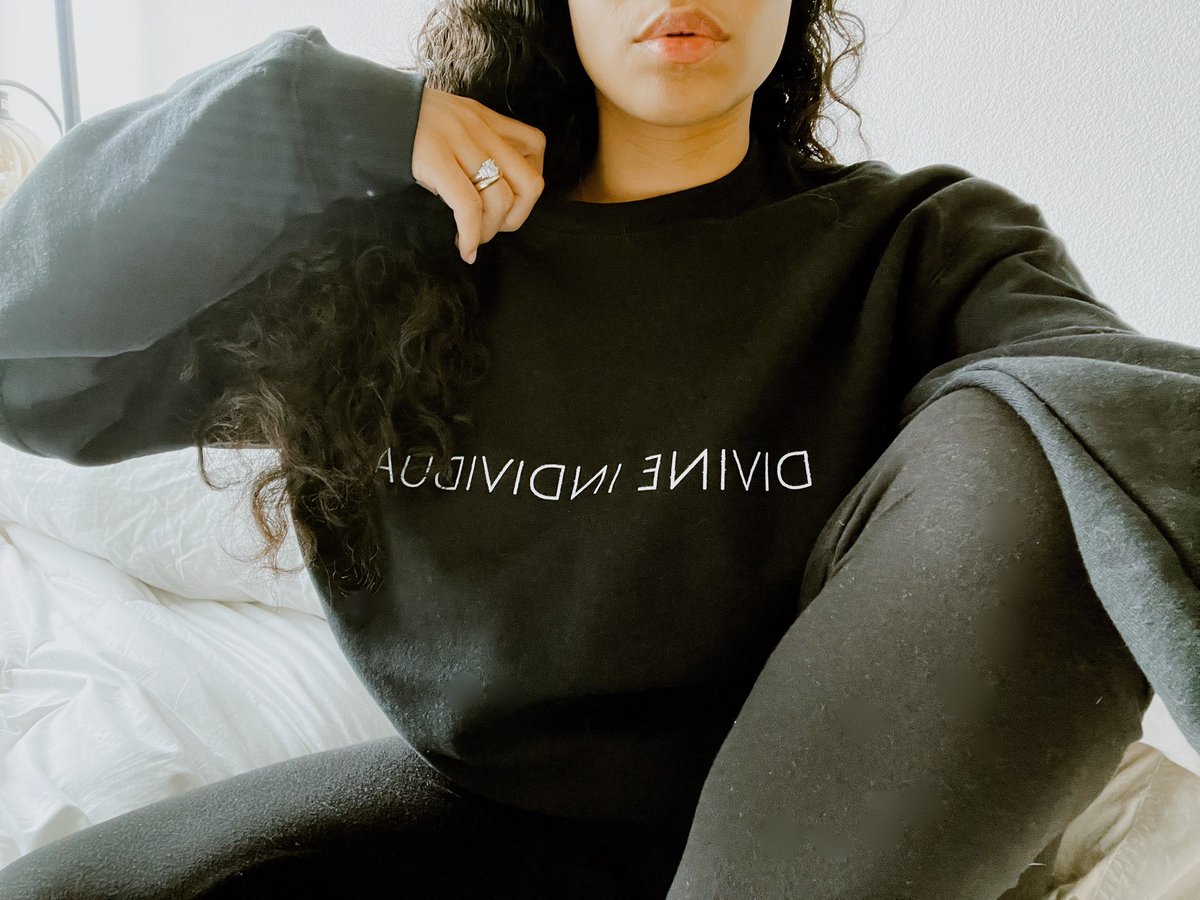 The Divine Crew Neck in Caviar Black. Available on the site 🖤✨ link in bio.