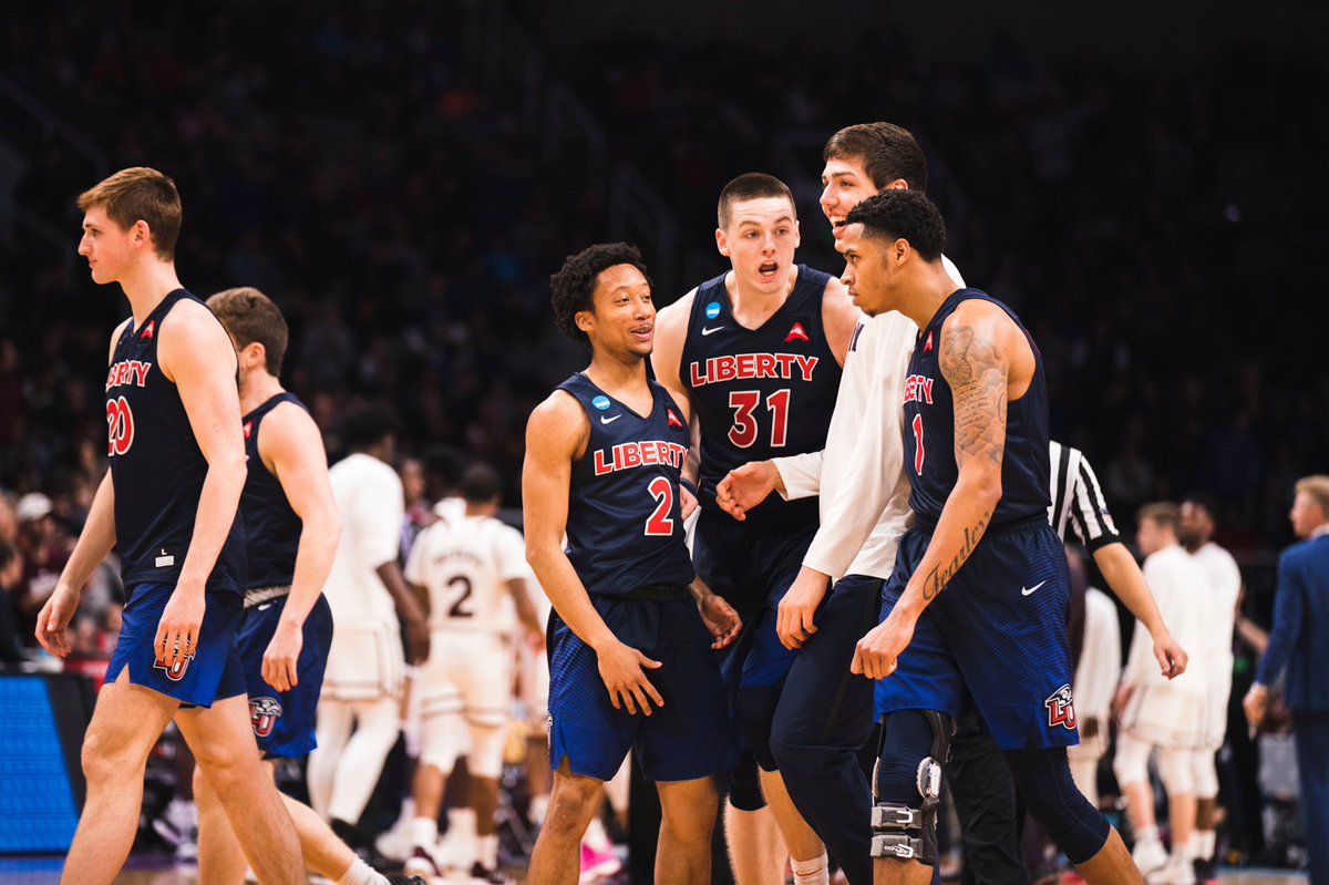 LibertyMBB's tweet photo. Two years ago today in the NCAA Tournament... https://t.co/TYkvPQNkaS