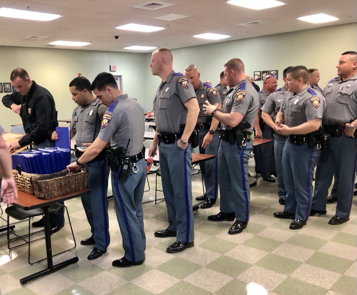 MHPTroopF's tweet photo. It was an honor to have Attorney April Braddock from Braddock Law Firm come speak and provide lunch for the Troopers of District 4, Troop F. Thank you very much Braddock Law Firm for Backing The Blue. https://t.co/p1q5FxWyVb