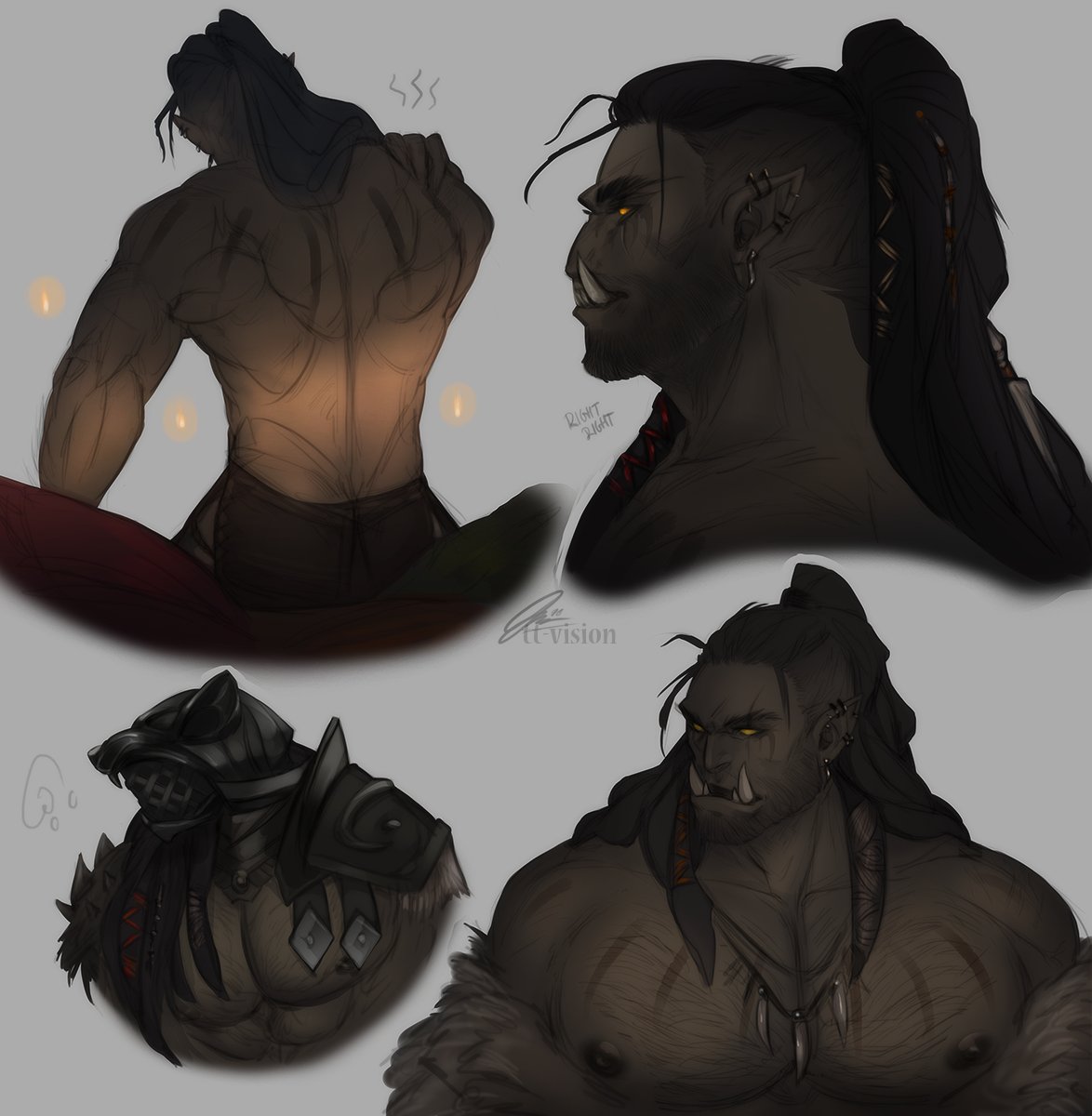 toklampa's tweet photo. older orc OC art; Brummog 💪 https://t.co/TqJhvYO0b5