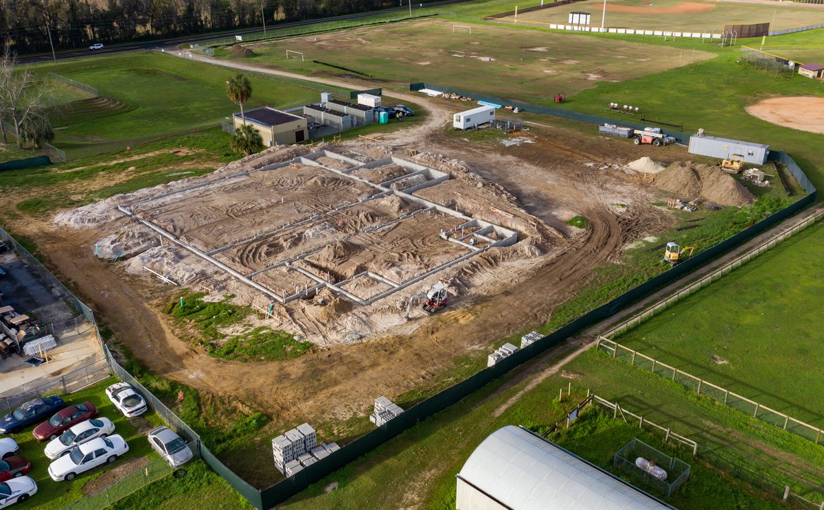 ausleyconstruct's tweet image. Excited to be underway on phase two, a new cafeteria facility, of a multiphase project at North Marion High School.