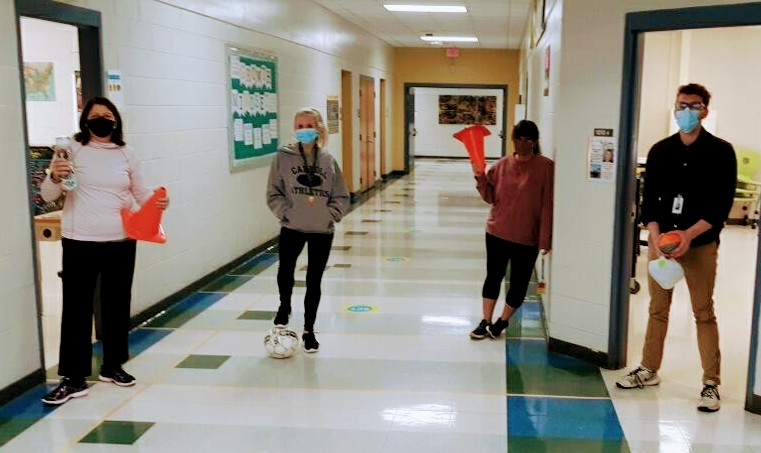 Team Lead 8 ready to work out!!  Can we play in the halls??  <a href="/CMMS_Culture/">CMMS Culture Committee</a> <a href="/HeintzeHistory/">Maddie Heintzelman</a> <a href="/MrErvin5/">Mr. Ervin</a> <a href="/SarahfrancesU/">SarahFrances_Uffman</a>