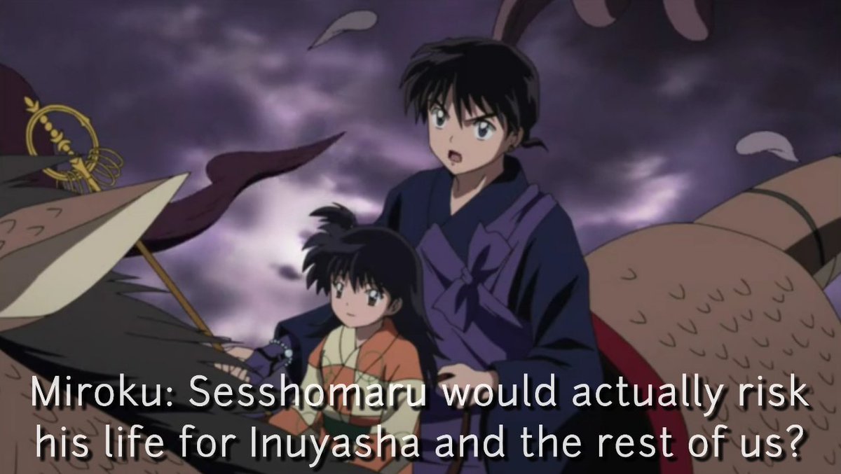 Natalie34787885's tweet photo. Rin always knew Sesshomaru is a kind person.
#Inuyasha #Inuyashafinalact #Sesshomaru #Rin #sessrin #Miroku #Sango #Kohaku #Shippo #Kirara #Kagome https://t.co/zNNYtBseQx