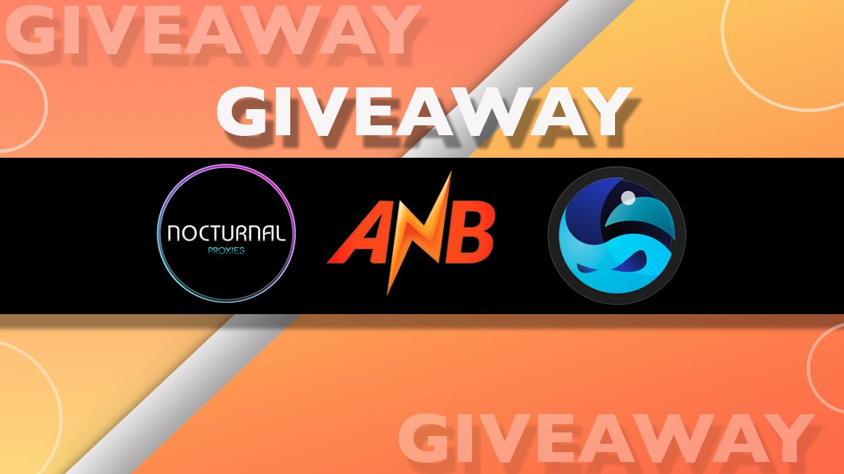 apeproxy's tweet image. Giveaway Time🎉

1x @RoboFlips Monthly
1x @NocturnalProx 2GB Resi
1x @anbproxies 2GB Resi

To enter:
- Retweet
- Follow all accounts
- Tag a Friend