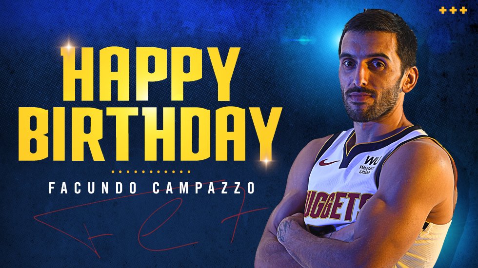 nuggets's tweet photo. ¡Feliz Cumpleaños, @facucampazzo! 

#MileHighBasketball https://t.co/OSE2kzkoJX